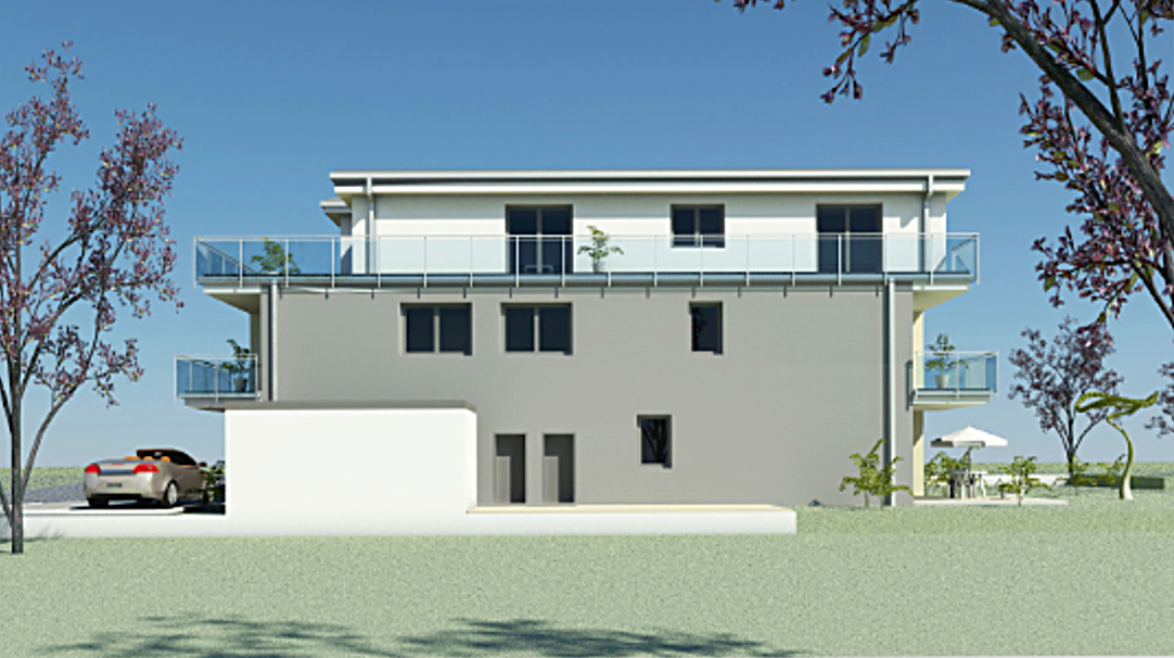Neubau, Bauprojekt Wunstorf (3D-Computergrafik)